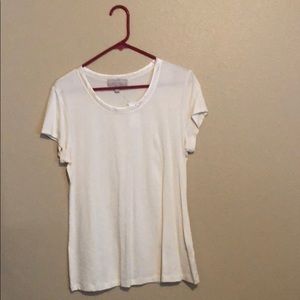 Banana Republic Luxe Touch cream shirt